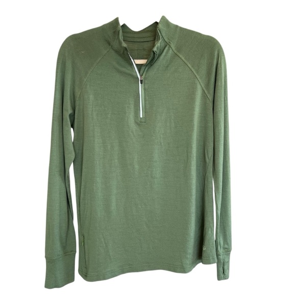 Iguana Men’s Wool Blend Baselayer 1/4 Zip Pullover Shirt Casual Outdoor Hiking - Picture 1 of 5
